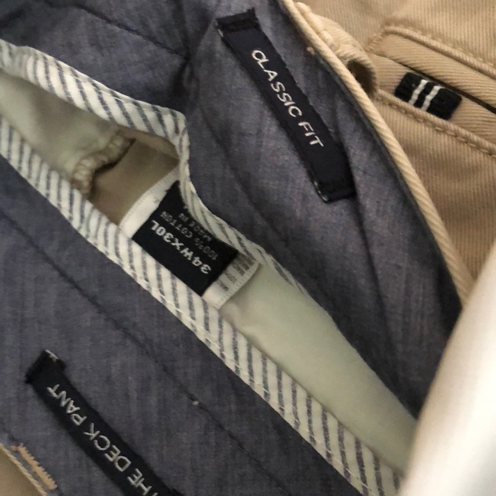 Men’s Pants, Tan - 34X30, Nautica Deck Pant